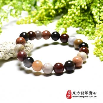 木化石手鍊、樹化玉手鍊(木化石珠子、樹化玉珠子，珠徑約8mm，20顆珠，OWO072) 。【東方翡翠寶石】