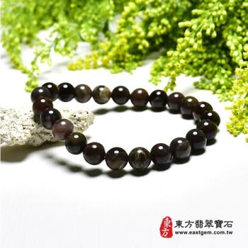 木化石手鍊、樹化玉手鍊(木化石珠子、樹化玉珠子，珠徑約8mm，23顆珠，OWO063) 。【東方翡翠寶石】