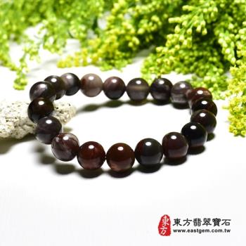 木化石手鍊、樹化玉手鍊(木化石珠子、樹化玉珠子，珠徑約10mm，19顆珠，OWO054) 。【東方翡翠寶石】