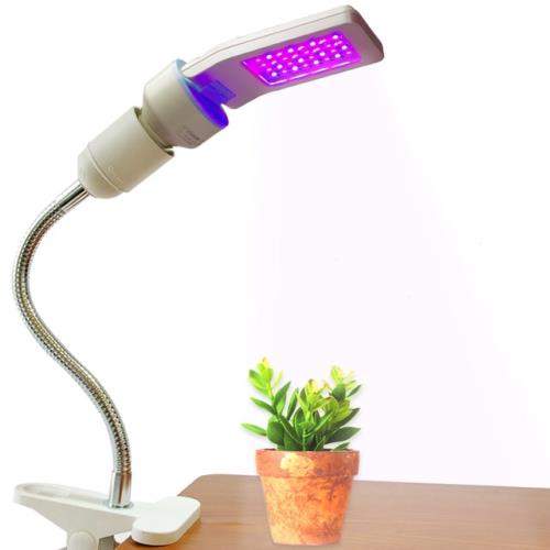 Ddiosas  3D平板LED植物燈燈泡夾燈組 ( 燈泡x1+夾燈座x1 )