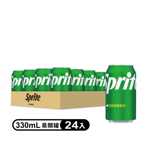 【Sprite 雪碧】檸檬風味 易開罐330ml(24入/箱)