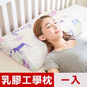 米夢家居-夢想家園-馬來西亞進口純天然乳膠枕/乳膠工學枕(白日夢)一入