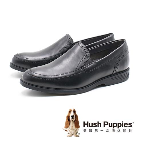 Hush Puppies Shepsky Slip-On百搭禮服鞋 男鞋-黑