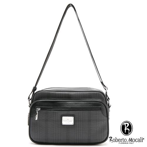 Roberto Mocali - 義大利諾貝兔必勝配皮千鳥紋側背包