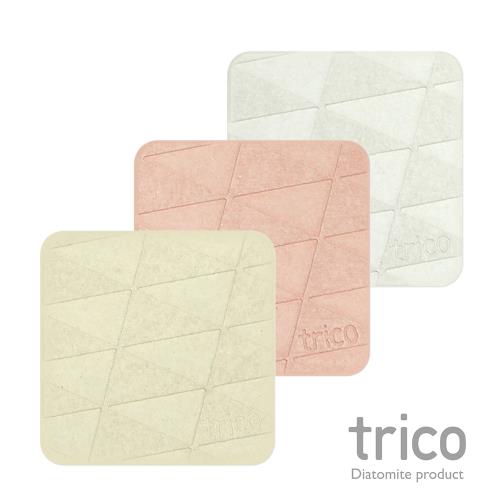 (任選兩入)日本Trico 極簡速乾珪藻土杯墊 皂墊9x9cm