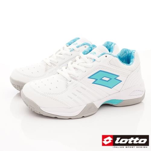 Lotto樂得-全地形網球鞋款 TSI815白/鬆石綠(女段)