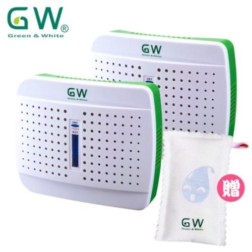 【GW水玻璃】無線式迷你除濕機E-333超值組(2入贈除濕袋)