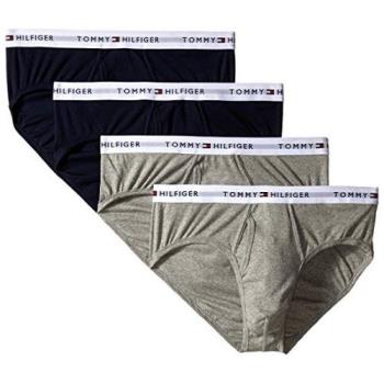 Tommy Hilfiger 2018男時尚黑灰色三角內著混搭4件組