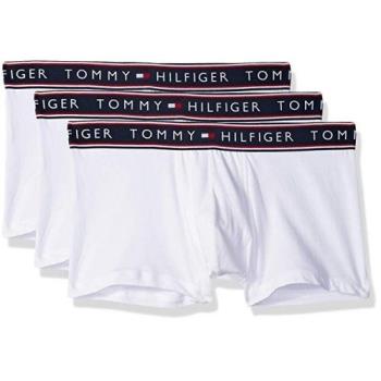 Tommy Hilfiger 2018男時尚彈力棉白色四角內著3件組