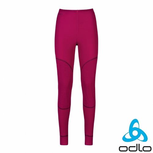 ODLO 女 X-WARM銀離子加強保暖排汗長褲(女) (櫻桃紅)