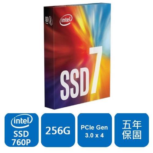 Intel 760P系列 256GB M.2 PCIe固態硬碟(SSDPEKKW256G8XT)