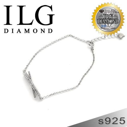 【頂級美國ILG鑽飾】八心八箭手鍊 -  Cross系列 BR063 時尚設計 媲美真鑽亮度的鑽飾