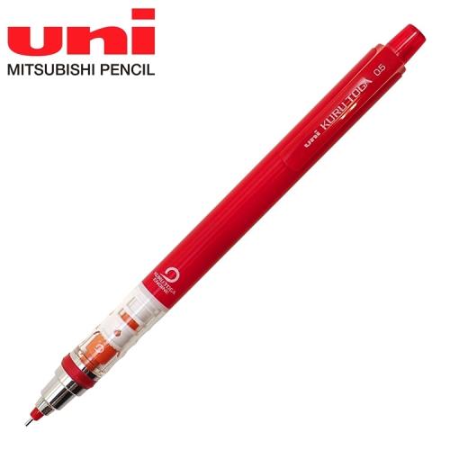 日本UNI三菱KURU TOGA紅芯紅色特別款自動旋轉不斷芯自動鉛筆轉轉筆（0.5mm筆芯）M5-450C.15
