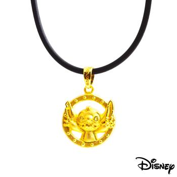 Disney迪士尼系列金飾 黃金墜子-嗨!史迪奇款 送項鍊