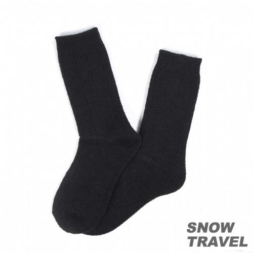 SNOWTRAVEL 高品質保暖羊毛襪 (黑色)