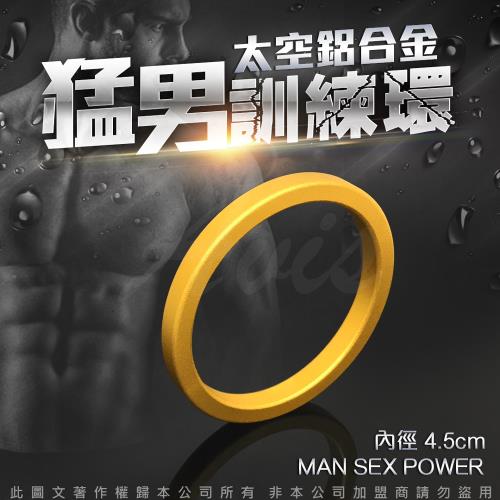 太空鋁合金猛男訓練環 金 4.5CM