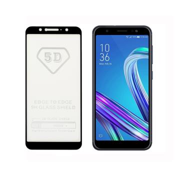 【YANGYI揚邑】ASUS ZenFone Max Pro M1 ZB601KL /ZB602KL 全膠5D滿版二次強化9H鋼化玻璃膜防爆保護貼-黑