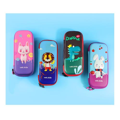 DF童趣館 - 韓國防水可愛卡通兒童硬式化妝收納包-共4色