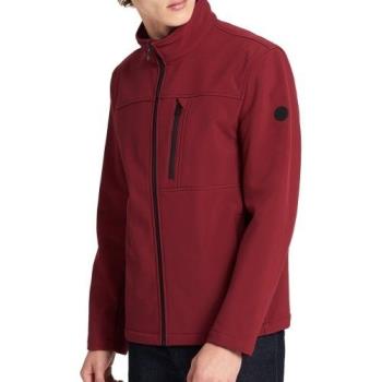 Calvin Klein 2018男時尚立領拉鍊紅色防風防水夾克
