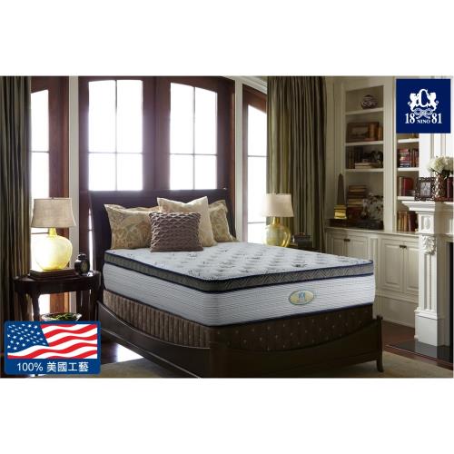 NINO1881亮彩三線加高德國氣墊乳膠獨立筒床墊-雙人加大