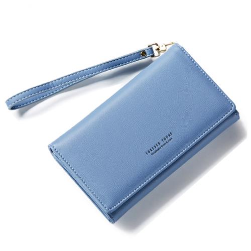 Acorn*橡果-韓版腕帶長夾手拿包卡包手機包8902(藍色)