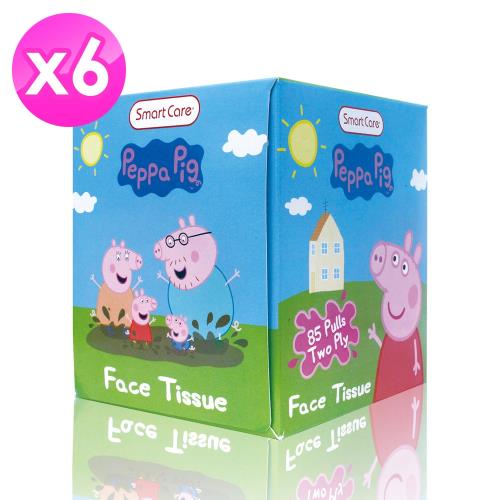Peppa pig盒裝面紙雙層85抽 x6盒
