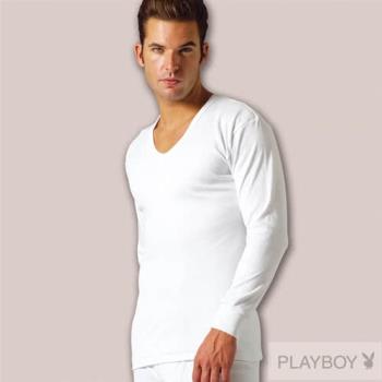 超值6件【PLAY BOY】時尚型男 100%純棉毛U領長袖衫(M-XL)pb2117b