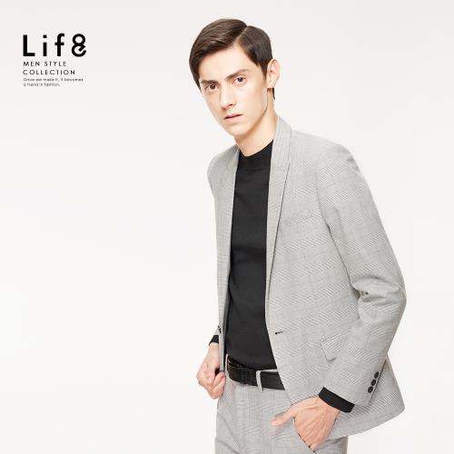 Life8-Formal 密織千鳥變化紋 修身西裝外套-11174