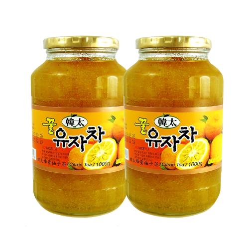 買一送一 韓太 韓國黃金蜂蜜柚子茶1kg(共兩瓶)