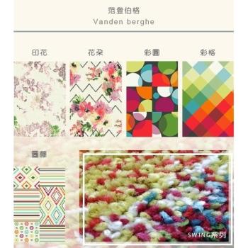 範登伯格 Swing波動極簡幾何現代圖騰進口地毯-多色可選80x150cm