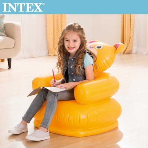 INTEX 可愛動物兒童充氣椅-小熊(68556)