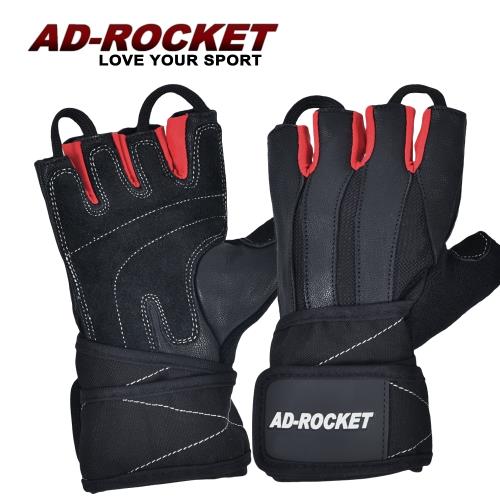 AD-ROCKET 加倍耐磨透氣重訓手套(黑紅限定款)/健身手套/運動手套