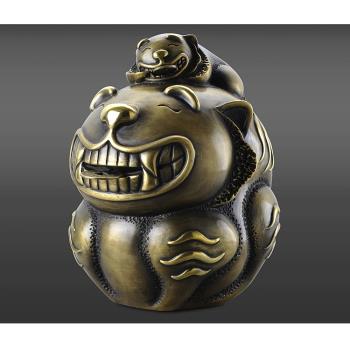 開運陶源 羅廣維限量原作 虎銅雕 [虎虎威風] 禮品