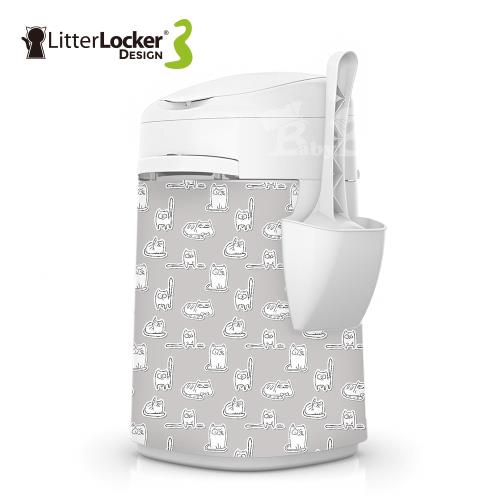 LitterLocker Design 第三代貓咪鎖便桶（貓貼紙款）