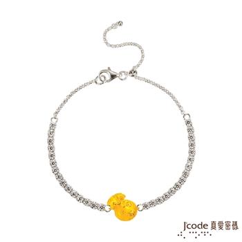 Jcode真愛密碼 一直賺-金錢袋黃金/純銀手鍊