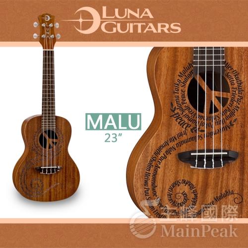 Luna Guitars Peace Concert Ukulele UKE MALU
