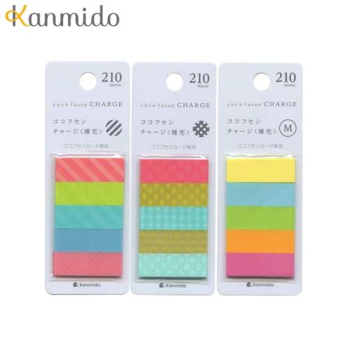Kanmido卡片標籤貼補充包(日本平行輸入)(CF-5101素面/CF-5401條紋/CF-5301圓點)
