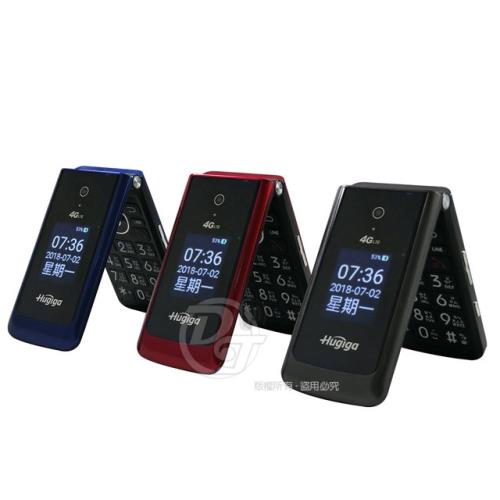 HUGIGA 4G-VoLTE單卡折疊手機/老人機 V8 (全配/公司貨) 