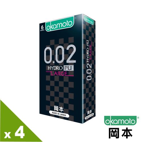 【岡本OK】002L Hydro水感勁薄保險套(6入X4盒)