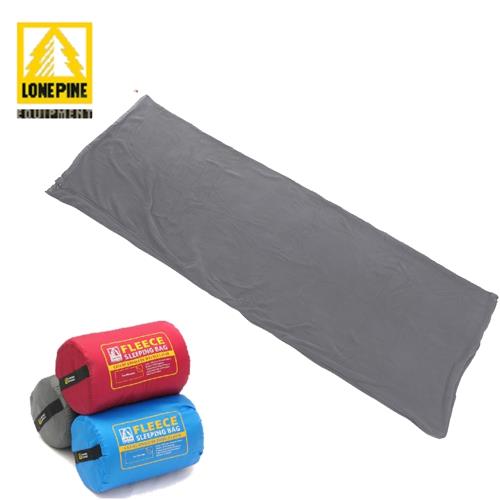 澳洲LONEPINE 輕薄柔軟刷毛信封式睡袋/懶人毯/睡袋內套/被套(灰色)