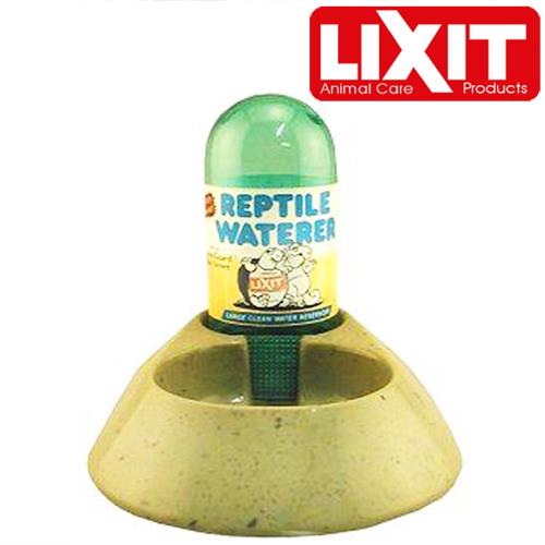 金德恩 美國製造 LIXIT 自動調節飲水量兩棲動物爬蟲類寵物喝水盤 150cc