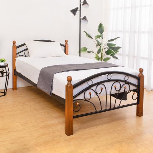 Boden-日式簡約3.5尺單人鐵床床架(不含床墊)