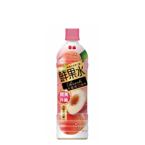 【泰山】 鮮果水-水蜜桃口味590ml(4入組*6)