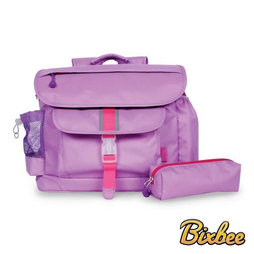美國Bixbee - 經典系列薰衣草紫大童輕量舒壓背書包筆袋超值組
