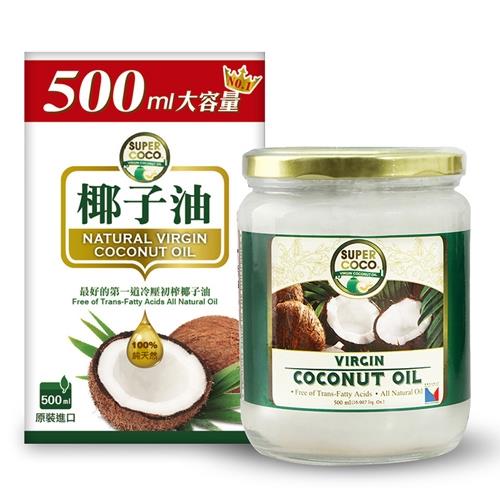 SUPER COCO冷壓初榨椰子油6盒(500ml/盒)