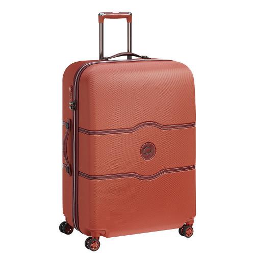 DELSEY 法國大使 CHATELET AIR系列 PC 拉鍊箱 旅行箱 24吋 行李箱 001672810 磚紅