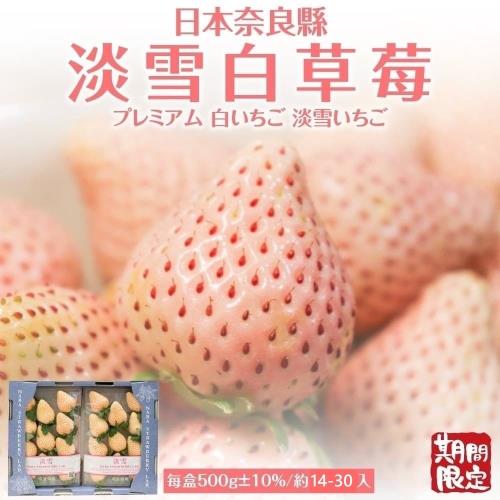 果物樂園-日本淡雪草莓(2P_約500g/盒)