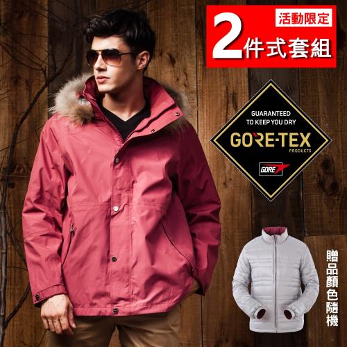 【FOX FRIEND】毛條韓版 防水透氣GORE-TEX兩件式外套