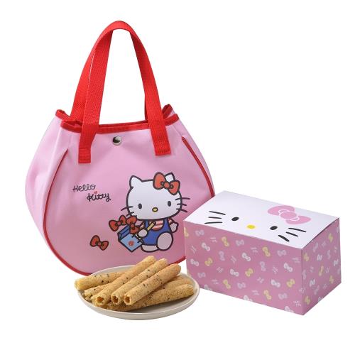 [Hello Kitty]芝麻蛋捲禮盒-悠遊風(蛋素) 