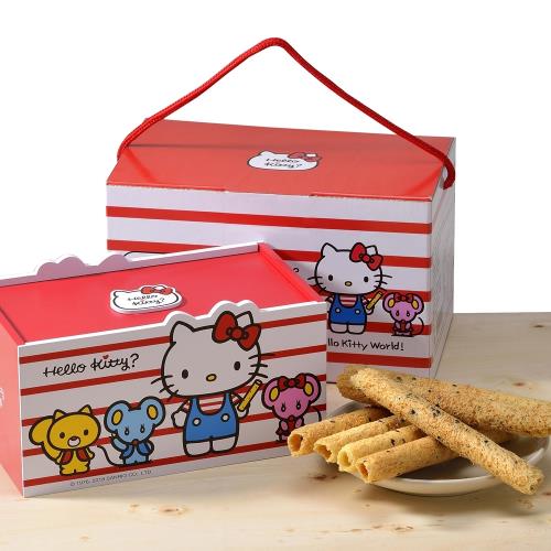 [Hello Kitty]芝麻蛋捲-麻吉禮盒(蛋素)